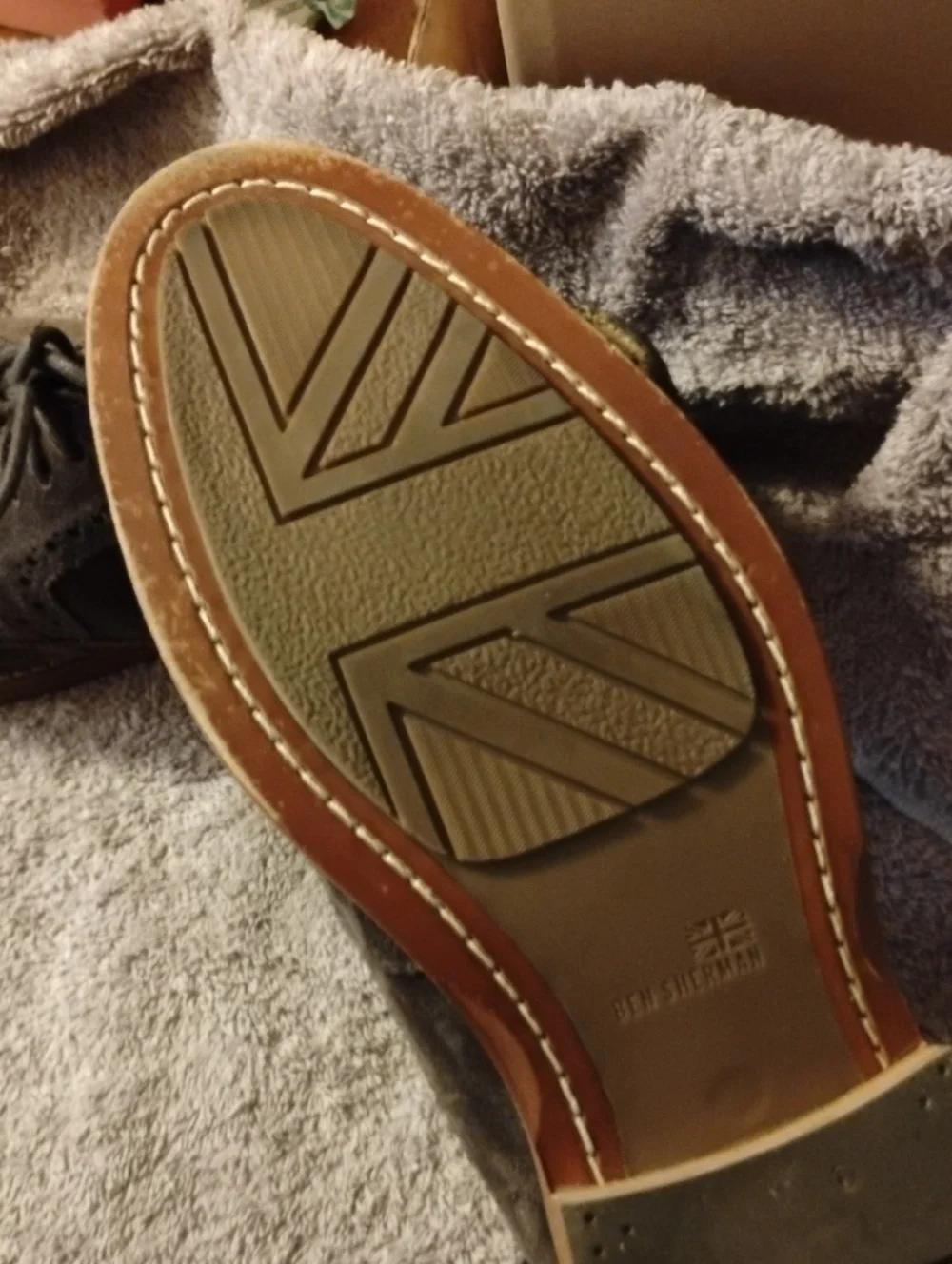 Ben Sherman Brown Suede Wingtip Derbys